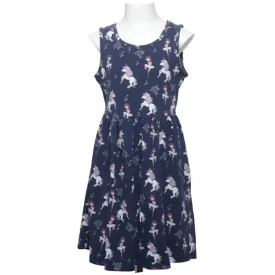 Jurk (Blauw, Meerkleurig) van Happy Girls Katoen, Elastaan
