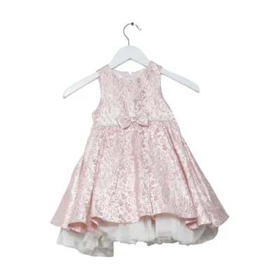 Robe de fille de fleur (Rose, Blanc) de Couture Princess Polyester