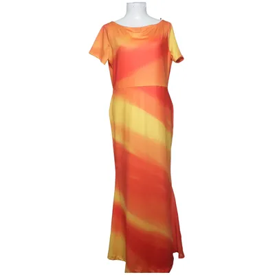 Maxi dress (Orange, Yellow) Polyester