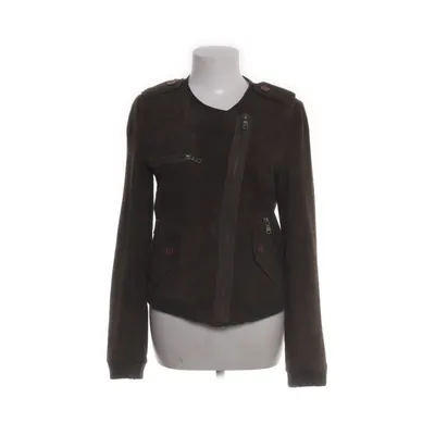 Bikerjacka (Brun) från American Retro Mocka, Skinn, Bomull, Polyester