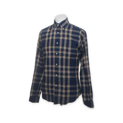 Buttondownskjorte (The Hugger Indigo Oxford) fra GANT Rugger Bomuld