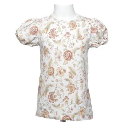T-shirt (Vit, Brun, Grön) från Newbie by KappAhl Bomull, Elastan