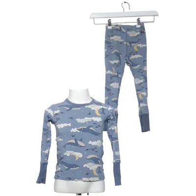 Pyjamas (Blå, Flerfärgad) från Polarn O. Pyret Elastan, Ekologisk bomull