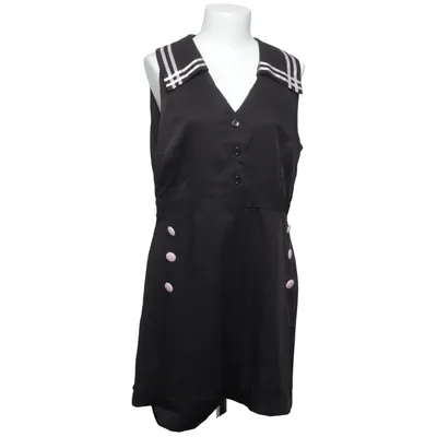 Klänning (Svart, Rosa) från Retro Stage Polyester