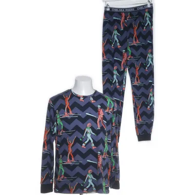 Pyjama (Blauw, Meerkleurig) van Chelsea Peers Elastaan, Gerecycled polyester