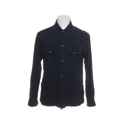 Overshirt (Blue) from Eton Cotton, Cashmere, Wool