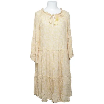 Jurk (Geel, Wit) van Ajlajk Viscose