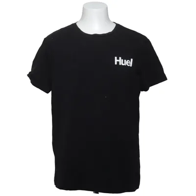T-shirt (Noir) de Huel Coton, Élasthane