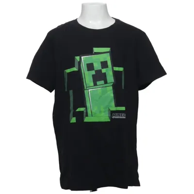 T-shirt (Svart, Grön) från Mojang Bomull, Polyester
