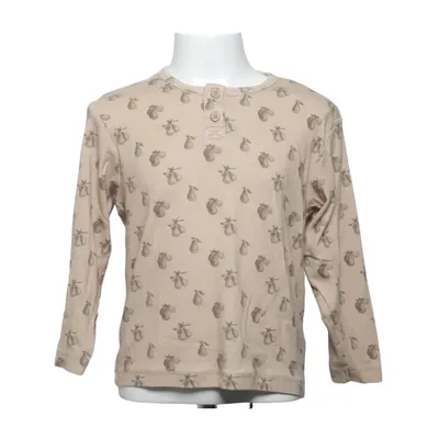 Langærmet t-shirt (Beige) fra Lil' Atelier Elastan, Økologisk bomuld, Tencel
