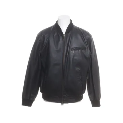 Läderjacka (Svart) Polyester, Skinn