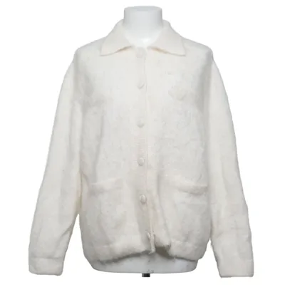 Cardigan (White) from H&M Premium Quality Polyamide, Mohair, Wool, Elastane