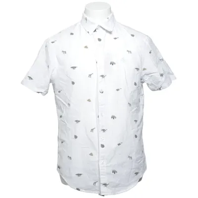 Kortärmad skjorta (Vit, Flerfärgad) från Penguin Bomull, Polyester