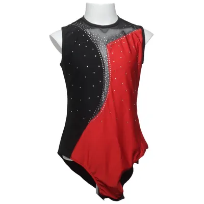Justaucorps de gymnastique (Noir, Rouge) de Iefiel