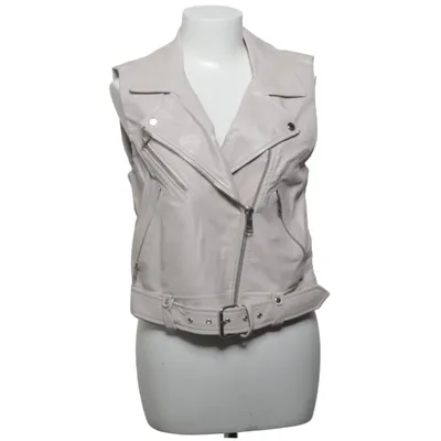 Biker gilet (Beige) van ONLY