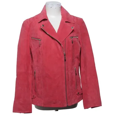 Biker jacket (Red) from Canda Premium Polyester, Suede