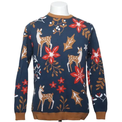 Christmas sweater (Blue, Multicolored) from Dedoles Acrylic, Cotton