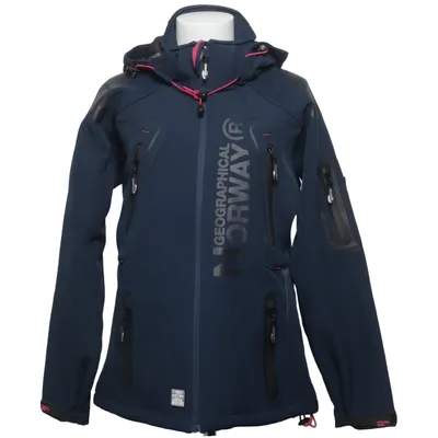 Softshelljakke (Blå, Pink) fra Geographical Norway Elastan, Polyester