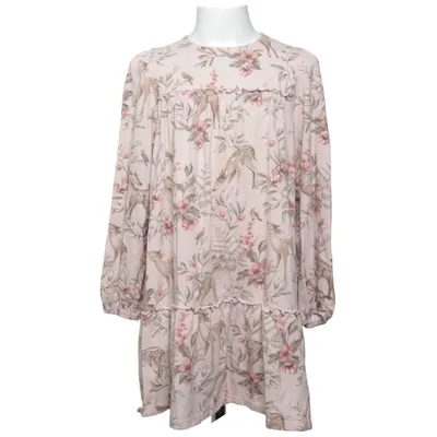 Klänning (Rosa, Brun, Grön) från Newbie by KappAhl Bomull, Elastan