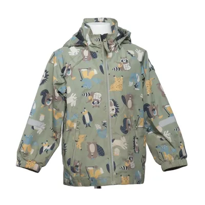 Rain jacket (Green, Multicolored) from Polarn O. Pyret Recycled polyester