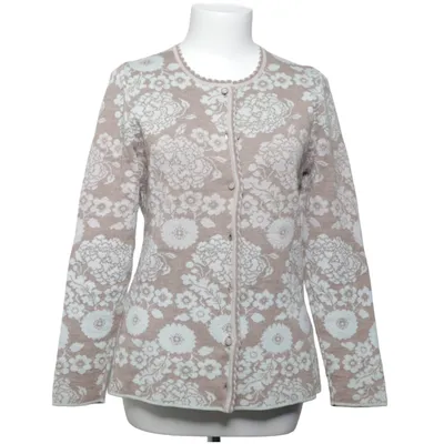 Cardigan (Beige, Brown) from Oleana Merino wool, Silk