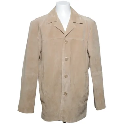 Leather blazer (Beige) from Prestige Leather, Polyester