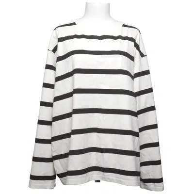Langarmshirt (Weiß, Schwarz) von H&M Baumwolle