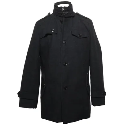 Manteau (Gris) de Indigo Polyester, Laine