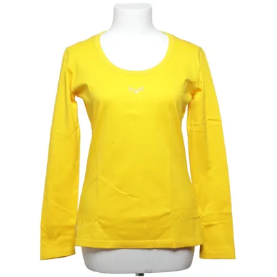 Langærmet t-shirt (Gul) fra Trigema Bomuld, Elastan