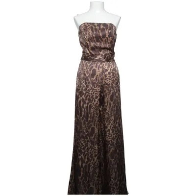 Maxikleid (Braun, Beige) von Alexandra Miro Seide