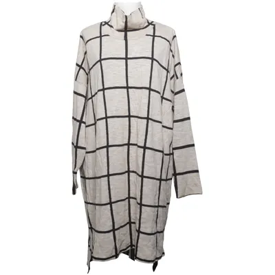 Robe à col roulé (Beige, Noir) de Papu Laine de mouton, Coton biologique