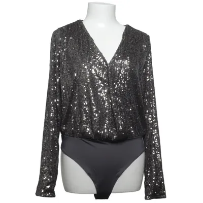 Body (Grå, Silverfärgad) från H&M Elastan, Polyester