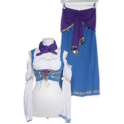 Maskeradkläder (Blå, Lila, Vit) från Leg Avenue Polyester