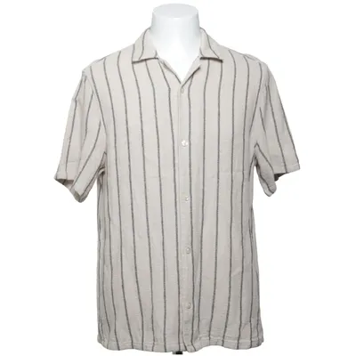 Short sleeve shirt (Beige, Black) from Bläck Linen, Viscose