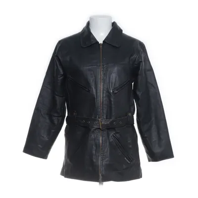 Leather jacket (Black) from Roco Baroco Cotton, Polyester, Leather
