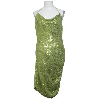 Cocktailklänning (Guldfärgad) från Bik Bok Elastan, Polyester