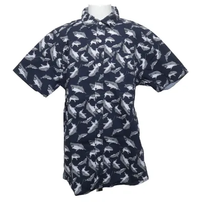 Korte mouwen shirt (Blauw, Wit) van Paper Denim&Cloth Katoen