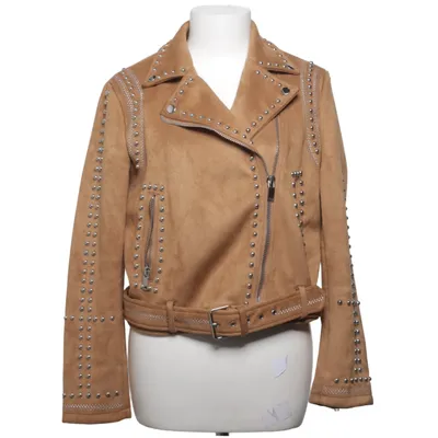 Veste de motard (Beige) de Zara Basic Outerwear Élasthane, Polyester