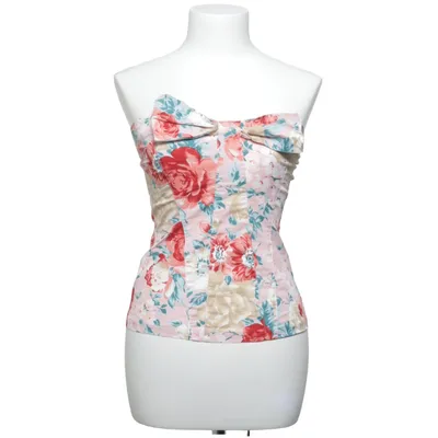 Tube top (Roze, Rood, Meerkleurig) van Blanco Katoen, Elastaan