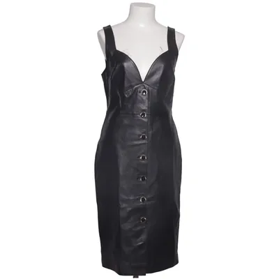 Läderklänning (Svart) från Uterqüe Elastan, Skinn, Polyester