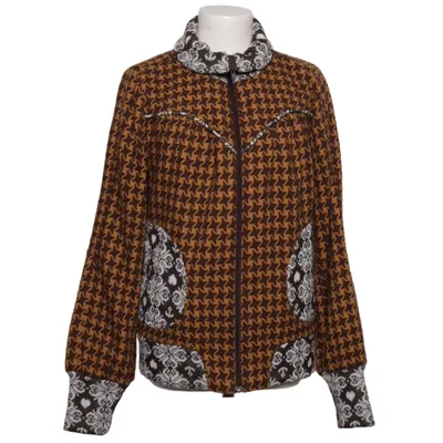 Jakke (Brun, Hvid, Flerfarvet) fra Blutsgeschwister Bomuld, Polyester, Viscose, Uld