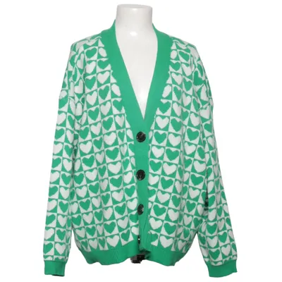 Cardigan (Vert, Blanc) de Studio Untold Acrylique, Polyamide, Polyester