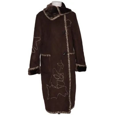 Shearlingjakke (Brun) fra Jacqueline Riu Akryl, Polyester