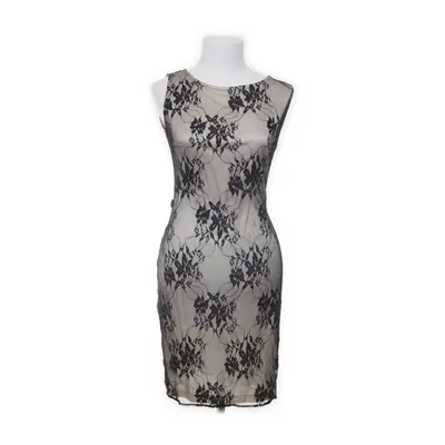 Cocktailklänning (Svart, Beige) från Mango Suit Polyamid, Polyester, Polyuretan