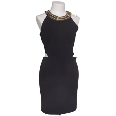 Cocktailklänning (Svart, Guldfärgad) från Drôle de Copine Elastan, Polyester