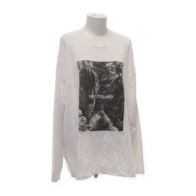 Långärmad t-shirt (Vit, Svart) från ASOS Design Bomull, Elastan