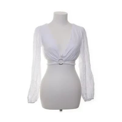 Crop top (Wit) van Pull & Bear Viscose