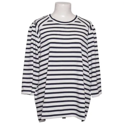 Long sleeve T-shirt (Blue, White) from Fiora Blue Cotton, Polyester