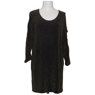 Dress (Black, Gold) from Votre Mode Elastane, Polyamide