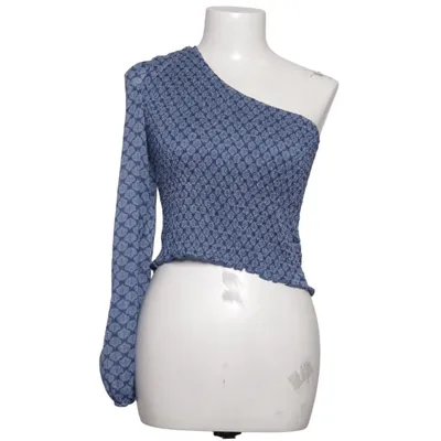 Crop top (Blue, White) from LVCILIA